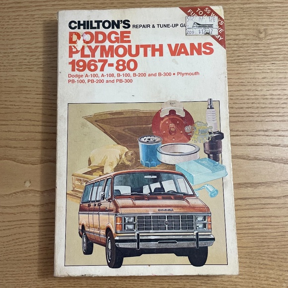 Chiltons Dodge Plymouth Vans 1967-80 Tune Up Guide Book #6934 Shop Manual Repair - Picture 1 of 5